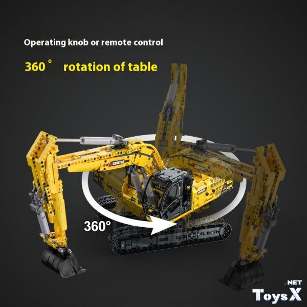 Double E C61082 excavator building blocks cada assembled high difficulty large technology group mechanical boy toys - Image 3