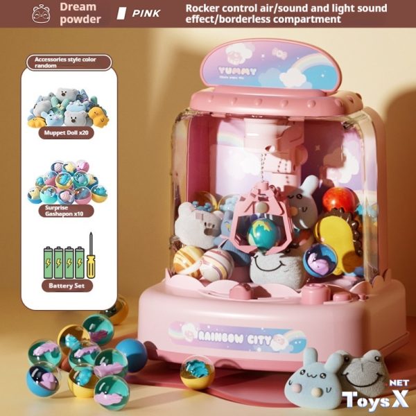 Children's new prize claw machine clip doll small family mini gashapon machine boys and girls toys birthday gift - Image 14