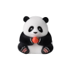 Happy little general panda baby flower cute blue and leaf table decoration trendy panda hand-made cute toys