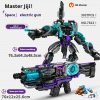Building blocks compatible with Lego electric gun launch children's educational assembly toy boy transformation robot - Image 6