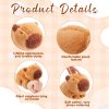 Animal Slap Bracelets Stuffed Animal Capybara Huggers Slap Bracelets 8.5'' Capybara Plush Toy Wrist Stuffed Animal Slap Band for Kids Birthday Party Favor Supply Gift - Image 3