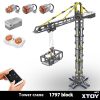Remote control crawler crane crane children Educational Assembly building blocks toy mechanical model - Image 16