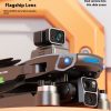 LCD remote control 8K HD aerial photography professional obstacle avoidance UAV with screen brushless 24km endurance GPS return - Image 4