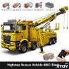 Remote control crawler crane crane children Educational Assembly building blocks toy mechanical model - Image 36