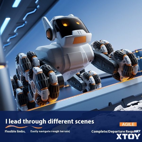 Electric Intelligent robot dog photoelectric spray changeable remote control robot toy for boys and girls - Image 2