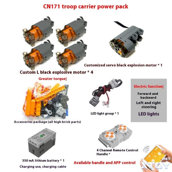 onebot wandering Earth personnel carriers (APC) Children's Day gift compatible with Lego building blocks toy high difficulty - Image 8