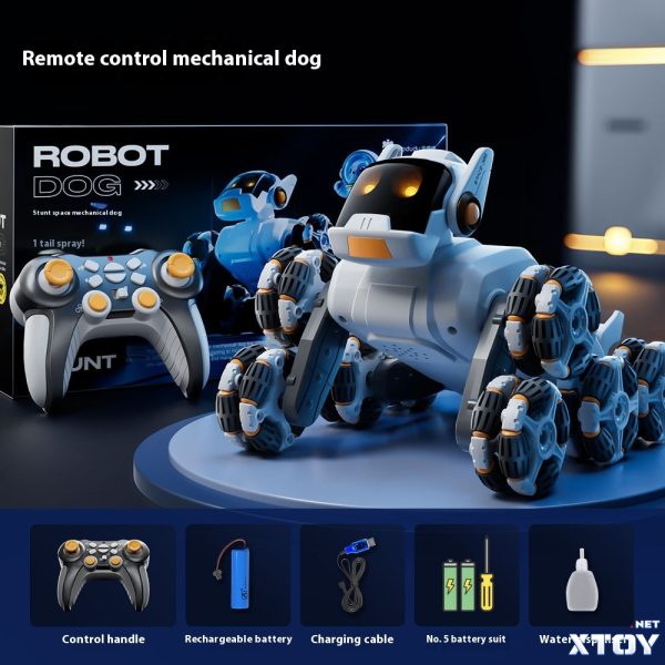 Electric Intelligent robot dog photoelectric spray changeable remote control robot toy for boys and girls - Image 5
