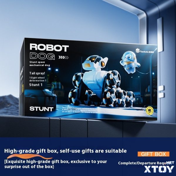 Electric Intelligent robot dog photoelectric spray changeable remote control robot toy for boys and girls - Image 4
